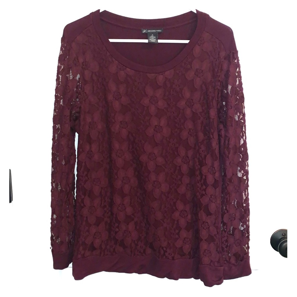 Amazing Top - Lace Overlay!